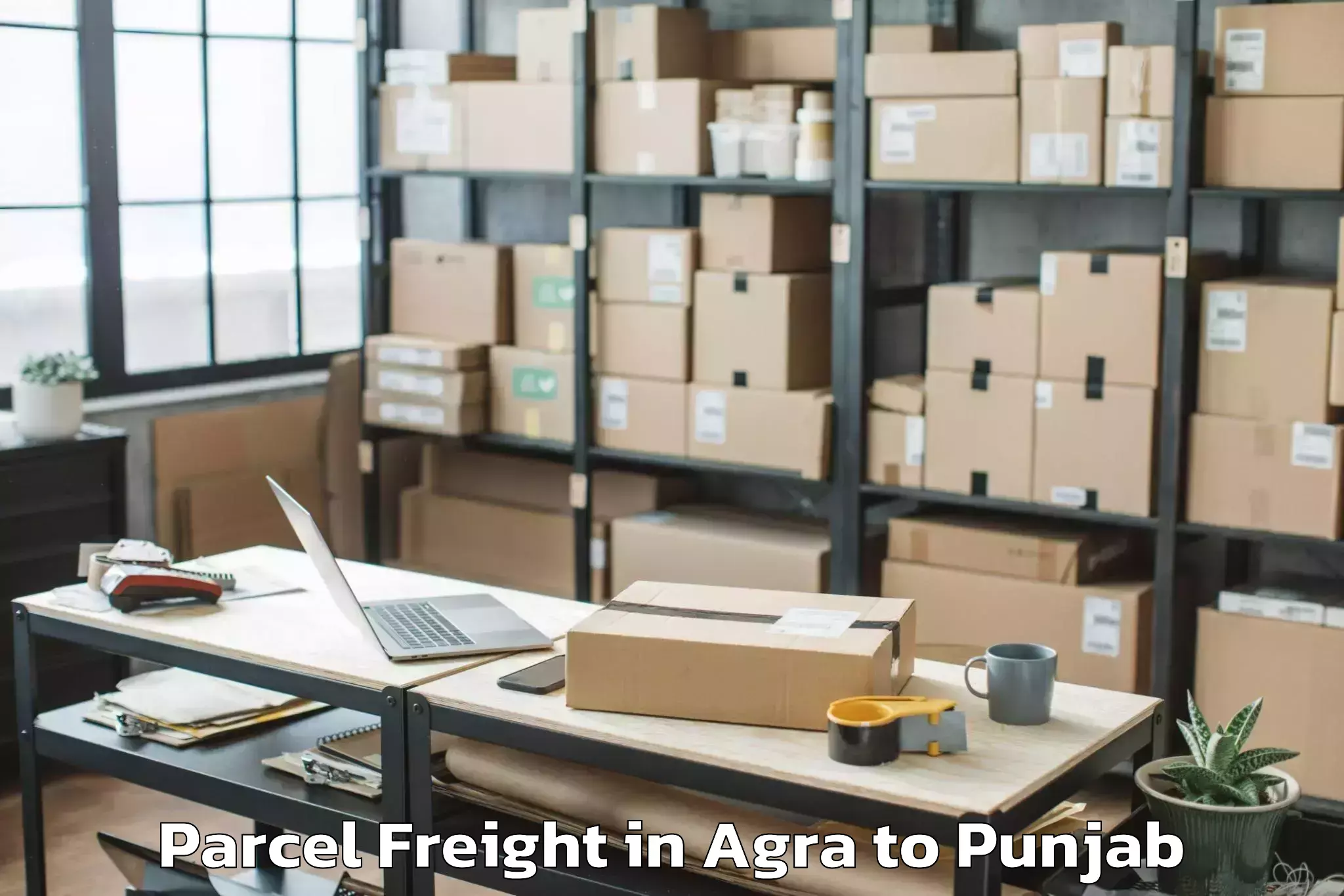 Top Agra to Laungowal Parcel Freight Available